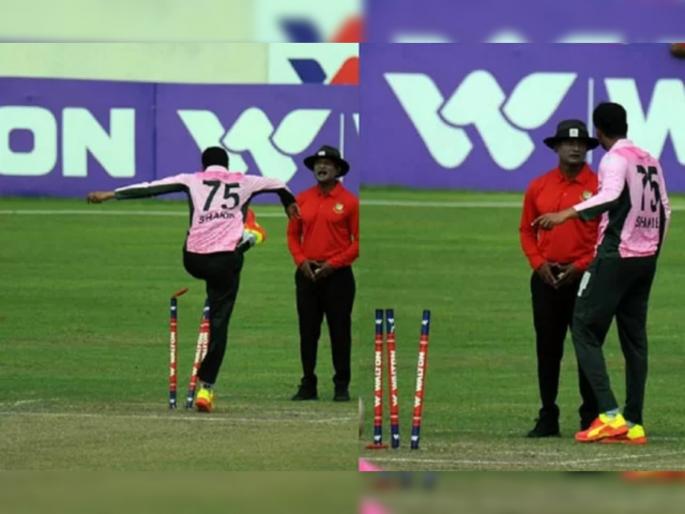 Dhaka Premier League: Shakib Al Hasan banned for three matches and fined BDT 5 lakh, Watch Video | Video : स्टम्पला लाथ मारणं, अम्पायरच्या अंगावर धावून जाणं पडलं महाग; शाकिब अल हसनवर तीन सामन्यांची बंदी 