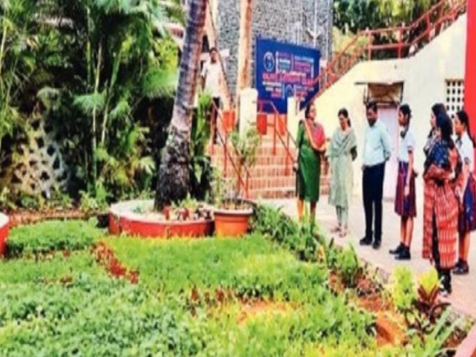 the garden blossomed from the hard work of the students cultivation of various vegetables in mumbai | विद्यार्थ्यांच्या कष्टातून फुलली परसबाग; विविध भाज्यांची लागवड the garden blossomed from the hard work of the students cultivation of various vegetables in mumbai | विद्यार्थ्यांच्या कष्टातून फुलली परसबाग; विविध भाज्यांची लागवड