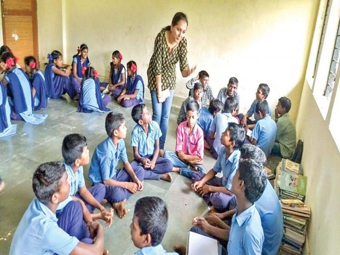 Going to school ... | शाळेत जाताना...