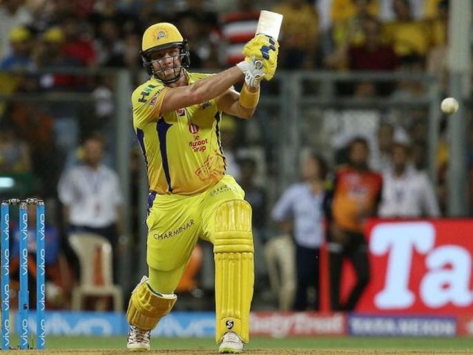 IPL 2019 CSK vs SRH shane Watsons 96 helps Chennai beat Hyderabad | IPL 2019 CSK vs SRH : चेन्नई सुपर किंग्स 'प्ले ऑफ'मध्ये; वॉटसनची स्फोटक खेळी 