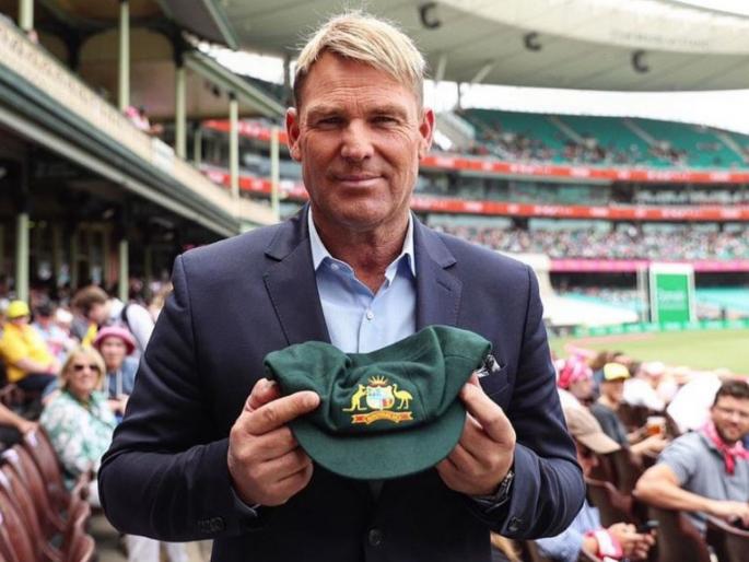Australia Fire : Shane Warne's bushfire relief auction passes $300,000 in less than 24 hours | ऑस्ट्रेलिया आग : शेन वॉर्नच्या बॅगी ग्रीन कॅपसाठी 24 तासांत दोन कोटींहून अधिक बोली