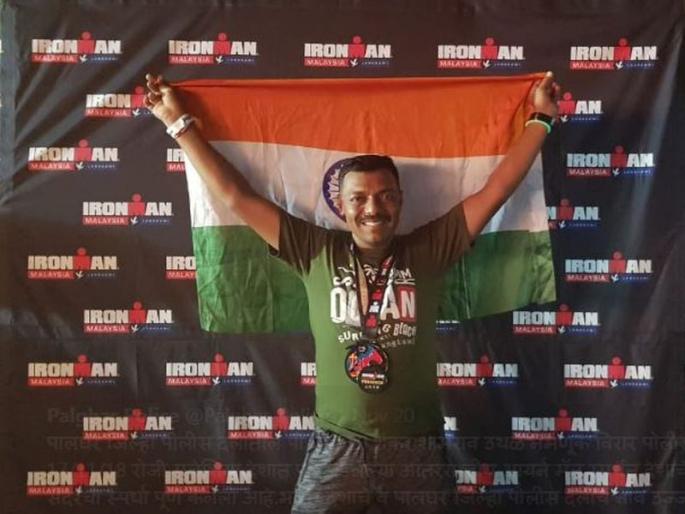 To get the Ironman book, that 'police' reduced the weight of 30 kg | आयर्नमॅन किताब पटकाविण्यासाठी 'त्या' पोलिसाने कमी केले ३० किलो वजन To get the Ironman book, that 'police' reduced the weight of 30 kg | आयर्नमॅन किताब पटकाविण्यासाठी 'त्या' पोलिसाने कमी केले ३० किलो वजन