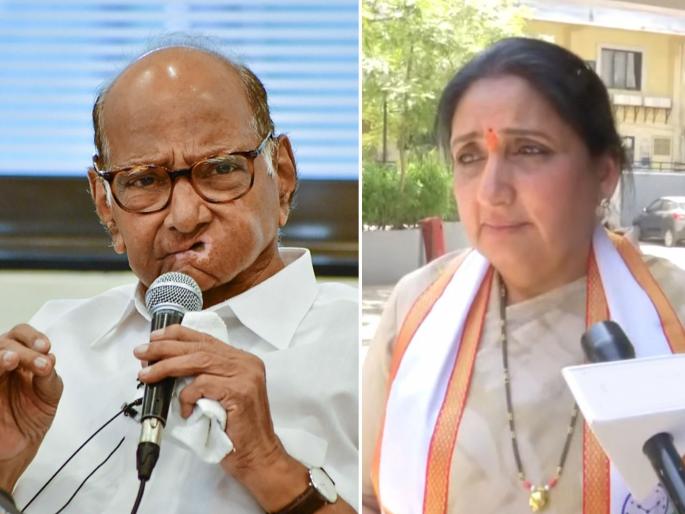 Baramati Lok Sabha Election - Sunetra Pawar got emotional, tears came from her eyes over Sharad Pawar's criticism | शरद पवारांच्या 'त्या' विधानावर प्रश्न विचारताच सून सुनेत्रा पवारांच्या डोळ्यात अश्रू Baramati Lok Sabha Election - Sunetra Pawar got emotional, tears came from her eyes over Sharad Pawar's criticism | शरद पवारांच्या 'त्या' विधानावर प्रश्न विचारताच सून सुनेत्रा पवारांच्या डोळ्यात अश्रू