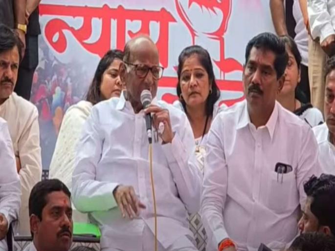 Conduct a thorough investigation arrest the mastermind Sharad Pawar demand in the Massajog case | सखोल तपास करा, सूत्रधाराला पकडा; शरद पवार यांची मस्साजोगप्रकरणी मागणी Conduct a thorough investigation arrest the mastermind Sharad Pawar demand in the Massajog case | सखोल तपास करा, सूत्रधाराला पकडा; शरद पवार यांची मस्साजोगप्रकरणी मागणी