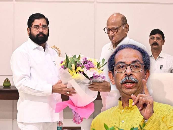 Uddhav Thackeray reaction on Sharad Pawar and Dharavi redevelopment Project plan | "मुंबईचा शत्रू तो माझा शत्रू"; शरद पवार- मुख्यमंत्री शिंदेंच्या बैठकीवर उद्धव ठाकरेंचे सूचक विधान Uddhav Thackeray reaction on Sharad Pawar and Dharavi redevelopment Project plan | "मुंबईचा शत्रू तो माझा शत्रू"; शरद पवार- मुख्यमंत्री शिंदेंच्या बैठकीवर उद्धव ठाकरेंचे सूचक विधान