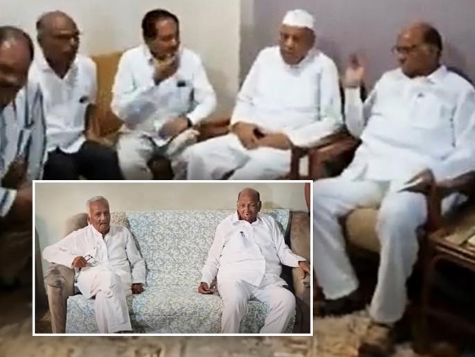 sharad pawar met Kakade family after 55 years Also visited the residence of Chandrara taware | बारामतीत पवारांची फिल्डिंग: ५५ वर्षांनंतर काकडेंची भेट, तावरेंसोबतही बंद दाराआड चर्चा! sharad pawar met Kakade family after 55 years Also visited the residence of Chandrara taware | बारामतीत पवारांची फिल्डिंग: ५५ वर्षांनंतर काकडेंची भेट, तावरेंसोबतही बंद दाराआड चर्चा!