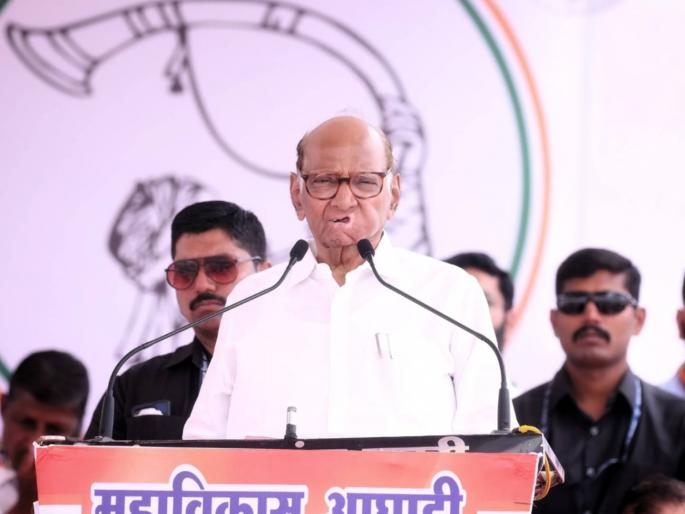 sharad pawar addresses rally for nilesh lanke campaign for lok sabha election 2024 | “१० वर्षे सत्तेत, सांगितले काय अन् काय केले याचा हिशोब मागण्याची हीच ती वेळ”: शरद पवार sharad pawar addresses rally for nilesh lanke campaign for lok sabha election 2024 | “१० वर्षे सत्तेत, सांगितले काय अन् काय केले याचा हिशोब मागण्याची हीच ती वेळ”: शरद पवार