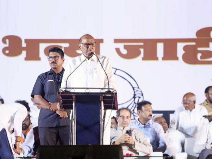 sharad pawar slams bjp pm narendra modi and central govt in rally for lok sabha election 2024 | “१० वर्षांत काय केले? तुम्ही सत्तेत होता अन् विरोधकांकडे उत्तरे मागतात”; शरद पवारांनी सुनावले sharad pawar slams bjp pm narendra modi and central govt in rally for lok sabha election 2024 | “१० वर्षांत काय केले? तुम्ही सत्तेत होता अन् विरोधकांकडे उत्तरे मागतात”; शरद पवारांनी सुनावले