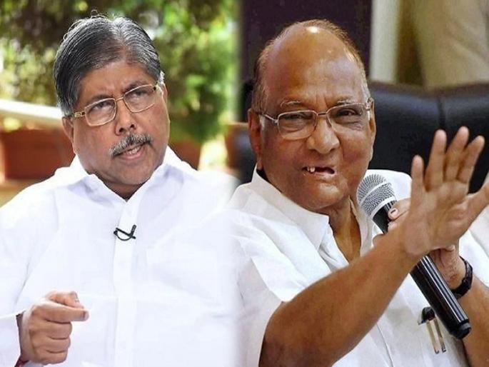 sharad pawar on Chandrakant patil cm eknath shinde devendra fadanvis pune latest news | "मनावर दगड ठेवला अन् शिंदेंना मुख्यमंत्री केले"; चंद्रकांत पाटलांच्या वक्तव्यावर पवारांची खोचक टीका sharad pawar on Chandrakant patil cm eknath shinde devendra fadanvis pune latest news | "मनावर दगड ठेवला अन् शिंदेंना मुख्यमंत्री केले"; चंद्रकांत पाटलांच्या वक्तव्यावर पवारांची खोचक टीका