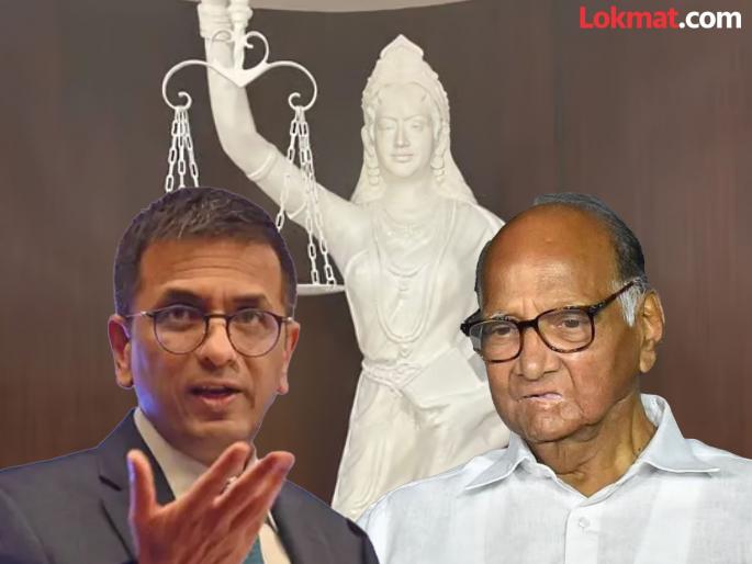 Sharad Pawar has reacted to the decision of installing a new statue of Goddess of Justice in the Supreme Court | "या देशात असा विचार..."; न्यायदेवतेच्या नव्या मूर्तीविषयी शरद पवारांचे महत्त्वाचे विधान Sharad Pawar has reacted to the decision of installing a new statue of Goddess of Justice in the Supreme Court | "या देशात असा विचार..."; न्यायदेवतेच्या नव्या मूर्तीविषयी शरद पवारांचे महत्त्वाचे विधान