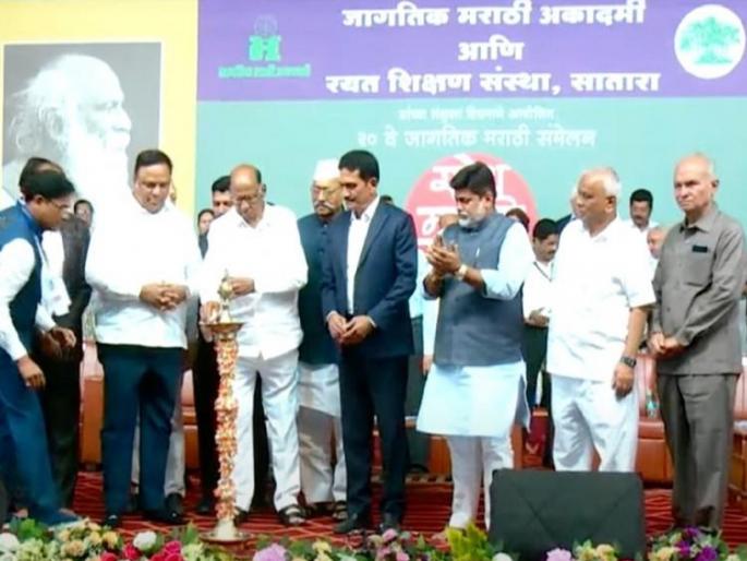 Marathi people should enter the business industry says Sharad Pawar | मराठी माणसाने व्यापार उद्योगात प्रवेश करावा - शरद पवार Marathi people should enter the business industry says Sharad Pawar | मराठी माणसाने व्यापार उद्योगात प्रवेश करावा - शरद पवार