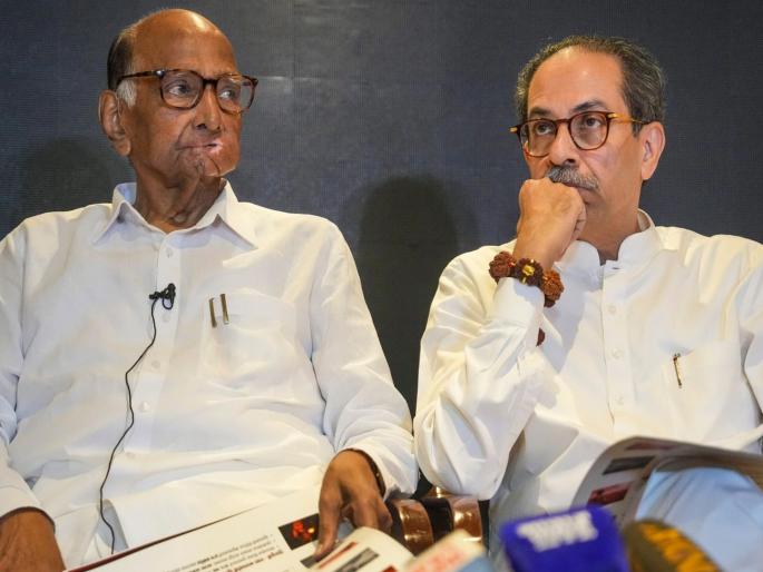 "If those two holy souls come to earth during the Pitra Fortnight, what questions will they ask?" BJP's attack on Sharad Pawar and Uddhav Thackeray | "ते दोन पवित्र आत्मे पितृ पंधरवड्यात जमिनीवर आले तर काय प्रश्न विचारतील?’’ भाजपाचा शरद पवार आणि उद्धव ठाकरेंना टोला "If those two holy souls come to earth during the Pitra Fortnight, what questions will they ask?" BJP's attack on Sharad Pawar and Uddhav Thackeray | "ते दोन पवित्र आत्मे पितृ पंधरवड्यात जमिनीवर आले तर काय प्रश्न विचारतील?’’ भाजपाचा शरद पवार आणि उद्धव ठाकरेंना टोला