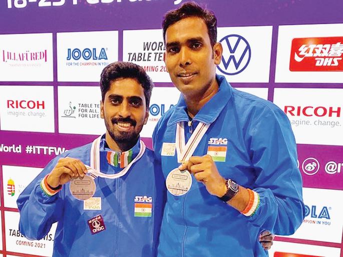 Sharath-Sathiyan receives a silver medal in the Hungary Open Table Tennis Tournament | हंगेरी ओपन टेबल टेनिस स्पर्धेत शरथ-साथियान यांना रौप्य पदक Sharath-Sathiyan receives a silver medal in the Hungary Open Table Tennis Tournament | हंगेरी ओपन टेबल टेनिस स्पर्धेत शरथ-साथियान यांना रौप्य पदक
