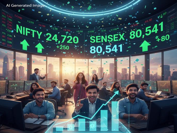 Stock market starts with a bullish start Nifty rises by 80 points strong buying in metal IT shares | शेअर बाजाराची तेजीसह सुरुवात; निफ्टी ८० अंकांनी वधारला, मेटल-आयटी शेअर्समध्ये जोरदार खरेदी