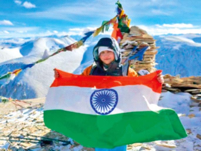 'Shaurya' shows bravery in Leh-Ladakh in minus 37 degrees Celsius; Youngest girl to scale the difficult Kygar-Ri peak | उणे 37 थंडीत ‘शौर्या’ने गाजवले लेह-लडाखमध्ये शौर्य; कठीण कायगर-री शिखर सर करणारी सर्वांत कमी वयाची मुलगी 'Shaurya' shows bravery in Leh-Ladakh in minus 37 degrees Celsius; Youngest girl to scale the difficult Kygar-Ri peak | उणे 37 थंडीत ‘शौर्या’ने गाजवले लेह-लडाखमध्ये शौर्य; कठीण कायगर-री शिखर सर करणारी सर्वांत कमी वयाची मुलगी