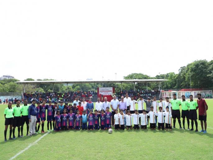 Navi Mumbai district level school sports competition started with excitement | नवी मुंबई जिल्हास्तरीय शालेय क्रीडा स्पर्धेला उत्साहात प्रारंभ Navi Mumbai district level school sports competition started with excitement | नवी मुंबई जिल्हास्तरीय शालेय क्रीडा स्पर्धेला उत्साहात प्रारंभ