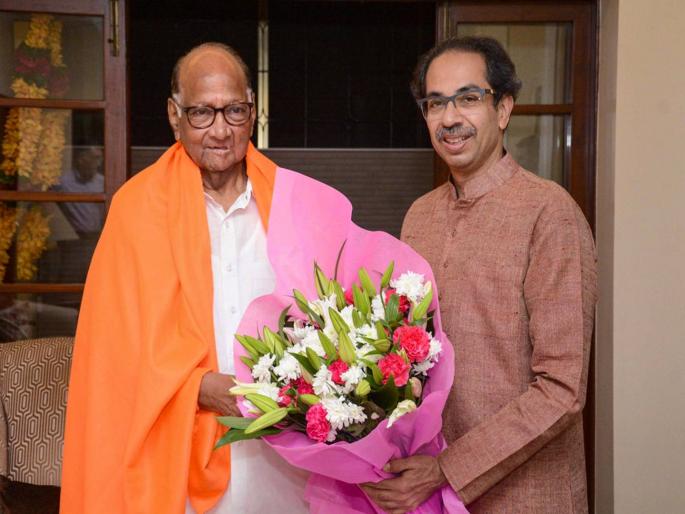 What happened in the half hour meeting between Pawar and Uddhav Thackeray?; Sharad Pawar Reaction | पवार-ठाकरेंच्या सव्वा तास भेटीत काय घडलं?; स्वत: शरद पवारांनी खुलासा केला What happened in the half hour meeting between Pawar and Uddhav Thackeray?; Sharad Pawar Reaction | पवार-ठाकरेंच्या सव्वा तास भेटीत काय घडलं?; स्वत: शरद पवारांनी खुलासा केला