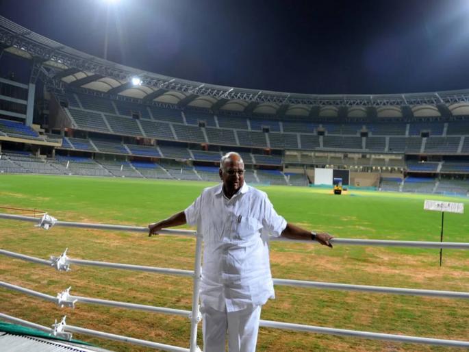Maharashtra Cricket Association stadium in Pune should be named after MP Sharad Chandra Pawar, Dhananjay Munde demand | MCA च्या पुण्यातील स्टेडियमला खा. शरदचंद्र पवार नाव द्या; धनंजय मुंडेंची मागणी Maharashtra Cricket Association stadium in Pune should be named after MP Sharad Chandra Pawar, Dhananjay Munde demand | MCA च्या पुण्यातील स्टेडियमला खा. शरदचंद्र पवार नाव द्या; धनंजय मुंडेंची मागणी