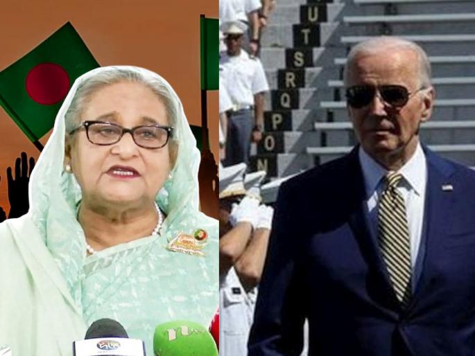 Sheikh Hasina's serious allegations against America from India; She said, because the military base was not allowed in Bangladesh US did that | शेख हसीनांचे भारतातून अमेरिकेवर गंभीर आरोप; म्हणाल्या, लष्करी तळाला परवानगी दिली नाही म्हणून... Sheikh Hasina's serious allegations against America from India; She said, because the military base was not allowed in Bangladesh US did that | शेख हसीनांचे भारतातून अमेरिकेवर गंभीर आरोप; म्हणाल्या, लष्करी तळाला परवानगी दिली नाही म्हणून...