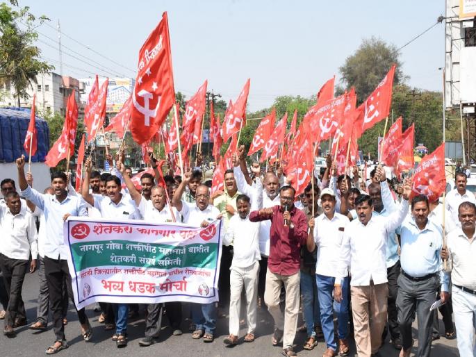 Exclude villages in flood plains from Shaktipeth highway, Demand for Peasants and Workers Party of India to District Collector through Morcha | Sangli: शक्तिपीठ महामार्गातून पूरपट्ट्यातील गावे वगळा, मोर्चाद्वारे शेकापची जिल्हाधिकाऱ्यांकडे मागणी Exclude villages in flood plains from Shaktipeth highway, Demand for Peasants and Workers Party of India to District Collector through Morcha | Sangli: शक्तिपीठ महामार्गातून पूरपट्ट्यातील गावे वगळा, मोर्चाद्वारे शेकापची जिल्हाधिकाऱ्यांकडे मागणी