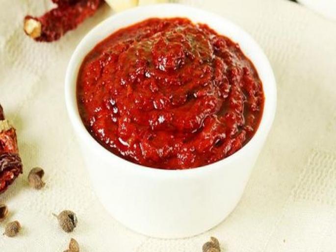 recipe of homemade schezwan sauce | चटपटीत चायनिज शेजवान सॉस!