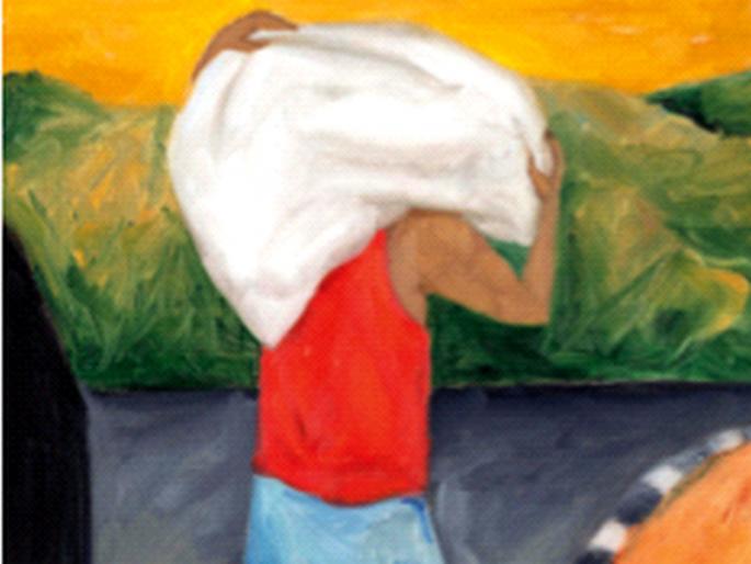 The hassle of putting 'terrible' on canvas | ‘भयंकरा’ला कॅनव्हासवर उतरवण्याची तडफड; अस्वस्थ काळाचे वर्तमान The hassle of putting 'terrible' on canvas | ‘भयंकरा’ला कॅनव्हासवर उतरवण्याची तडफड; अस्वस्थ काळाचे वर्तमान