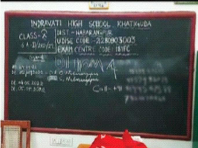 Catch us, the thieves wrote on the school board, Challage to odisha police | शाळेत चाेरी करून फळ्यावर लिहिले आम्हाला पकडून दाखवा; पोलिसांना थेट आव्हान Catch us, the thieves wrote on the school board, Challage to odisha police | शाळेत चाेरी करून फळ्यावर लिहिले आम्हाला पकडून दाखवा; पोलिसांना थेट आव्हान