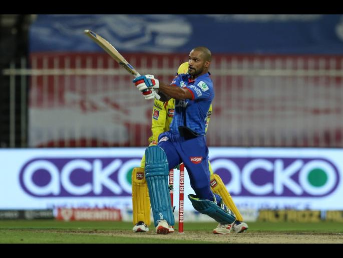 CSK vs DC Latest News : Shikhar Dhawan scored his first Century in Indian Premier League   | CSK vs DC Latest News : शिखर धवनची 'गब्बर' खेळी; आयपीएलमध्ये झळकावलं पहिलं शतक 