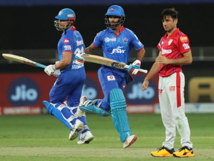 KXIP vs DC Latest News : Shikhar Dhawan score consecutive hundreds; KXIP would be happy to keep DC to 168/5 | KXIP vs DC Latest News : शिखर धवनचं विक्रमी शतक; तरीही किंग्स इलेव्हन पंजाबनं लावली धावांवर लगाम
