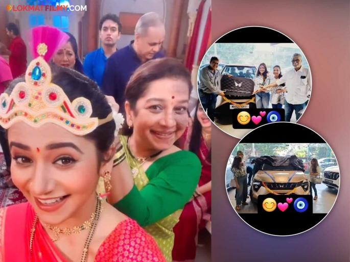 marathi actress tharla tar mag serial fame shilpa navalkar buy new car share video | 'ठरलं तर मग' मधील 'प्रतिमा' आत्यांच्या घरात आली नवी पाहुणी! पहिल्यांदाच संपूर्ण कुटुंबासोबत शेअर केला VIDEO marathi actress tharla tar mag serial fame shilpa navalkar buy new car share video | 'ठरलं तर मग' मधील 'प्रतिमा' आत्यांच्या घरात आली नवी पाहुणी! पहिल्यांदाच संपूर्ण कुटुंबासोबत शेअर केला VIDEO