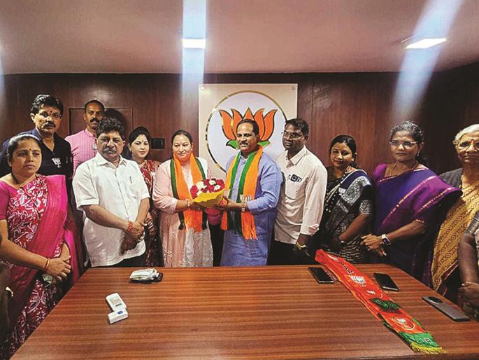 Internal entry ban in Mahayuti fails; Shilparani Wadkar leaves Shinde Sena and joins BJP | महायुतीतील अंतर्गत प्रवेश बंदी फोल; शिंदेसेना सोडून शिल्पाराणी वाडकर भाजपमध्ये दाखल