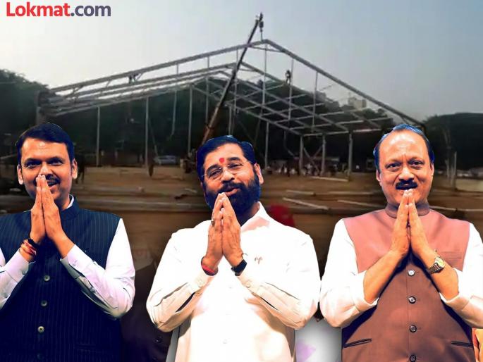 The grand alliance is gearing up for the swearing-in ceremony | शपथविधीला जाण्यासाठी महायुतीची जोरदार तयारी The grand alliance is gearing up for the swearing-in ceremony | शपथविधीला जाण्यासाठी महायुतीची जोरदार तयारी