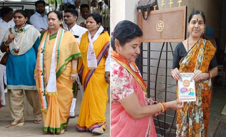 The family of the candidates has landed in the campaign | Maharashtra Election 2019; उमेदवारांचं कुटुंब उतरलंय प्रचारात The family of the candidates has landed in the campaign | Maharashtra Election 2019; उमेदवारांचं कुटुंब उतरलंय प्रचारात