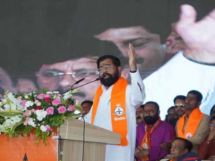 Eknath Shinde targets opponents, expresses confidence in Shiv Sena victory in local body election from Kolhapur | "विरोधकांची मोगलाई संपली, आता भगवे राज्य येणार; ३ डिसेंबरला दिवाळीपेक्षा मोठे फटाके फुटणार" Eknath Shinde targets opponents, expresses confidence in Shiv Sena victory in local body election from Kolhapur | "विरोधकांची मोगलाई संपली, आता भगवे राज्य येणार; ३ डिसेंबरला दिवाळीपेक्षा मोठे फटाके फुटणार"