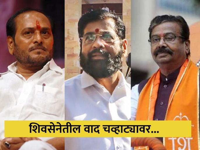 Controversy in Eknath Shinde's Shiv Sena, Gajanan Kirtikar and Ramdas Kadam criticize each other | गद्दारीची भाषा रामदास कदमांच्या तोंडी हास्यास्पद; किर्तीकरांनी सांगितला इतिहास Controversy in Eknath Shinde's Shiv Sena, Gajanan Kirtikar and Ramdas Kadam criticize each other | गद्दारीची भाषा रामदास कदमांच्या तोंडी हास्यास्पद; किर्तीकरांनी सांगितला इतिहास