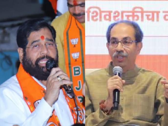 Marathi people from Mumbai will break this cassette every time, Eknath Shinde's criticism of Uddhav Thackeray | मुंबईपासून मराठी माणसं तोडणार ही दरवेळचीच घीसीपीटी कॅसेट, एकनाथ शिंदेंचे उद्धव ठाकरेंवर टीकास्त्र Marathi people from Mumbai will break this cassette every time, Eknath Shinde's criticism of Uddhav Thackeray | मुंबईपासून मराठी माणसं तोडणार ही दरवेळचीच घीसीपीटी कॅसेट, एकनाथ शिंदेंचे उद्धव ठाकरेंवर टीकास्त्र