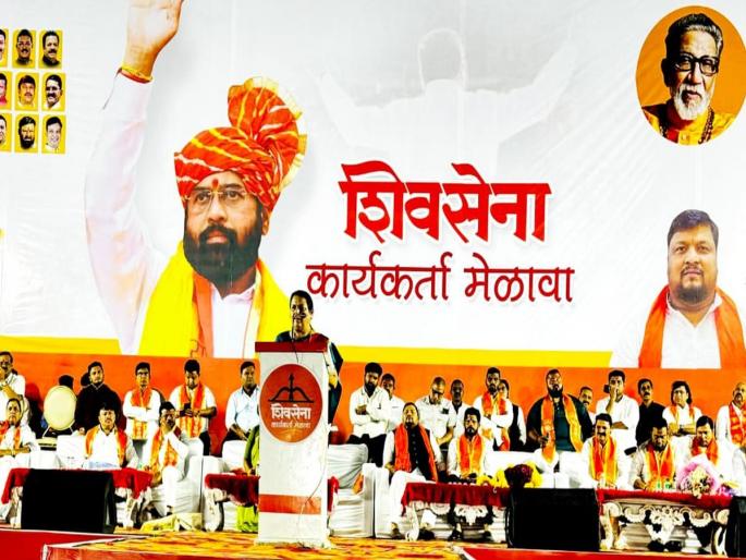 Thane: Shindesena deputy leader Prakash Patil's staff at the workers meeting in Bhiwandi | भिवंडीत शिंदेसेनेच्या कार्यकर्ता मेळाव्याला उपनेते प्रकाश पाटील यांची दांडी