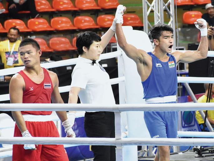 Shiva Thapa's consecutive fourth medal | शिवा थापाचे सलग चौथे पदक निश्चित Shiva Thapa's consecutive fourth medal | शिवा थापाचे सलग चौथे पदक निश्चित