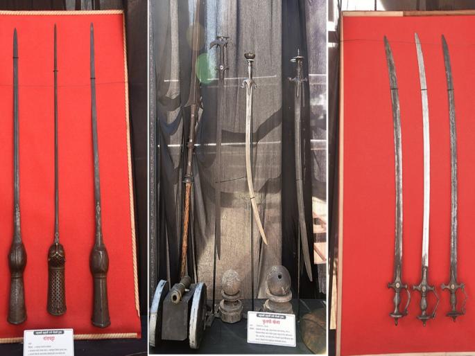 Shivaji maharaj's devotees were overwhelmed by the exhibition of weapons and coins from the Shivaji maharaj era in Chhatrapati Sambhajinagar. | छत्रपती संभाजीनगरात शिवकालीन शस्त्रे, नाणी प्रदर्शन पाहून भारावले शिवप्रेमी Shivaji maharaj's devotees were overwhelmed by the exhibition of weapons and coins from the Shivaji maharaj era in Chhatrapati Sambhajinagar. | छत्रपती संभाजीनगरात शिवकालीन शस्त्रे, नाणी प्रदर्शन पाहून भारावले शिवप्रेमी