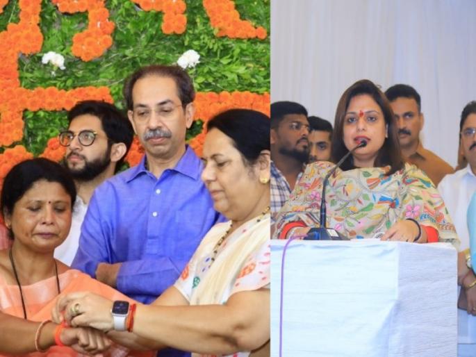 Shinde group leader Sheetal Mhatre has criticized Thackeray group leader Sushma Andhare. | 'ताईंना राष्ट्रवादीतून आयात करुन आणलं'; शीतल म्हात्रेंची सुषमा अंधारे यांच्यावर टीका Shinde group leader Sheetal Mhatre has criticized Thackeray group leader Sushma Andhare. | 'ताईंना राष्ट्रवादीतून आयात करुन आणलं'; शीतल म्हात्रेंची सुषमा अंधारे यांच्यावर टीका