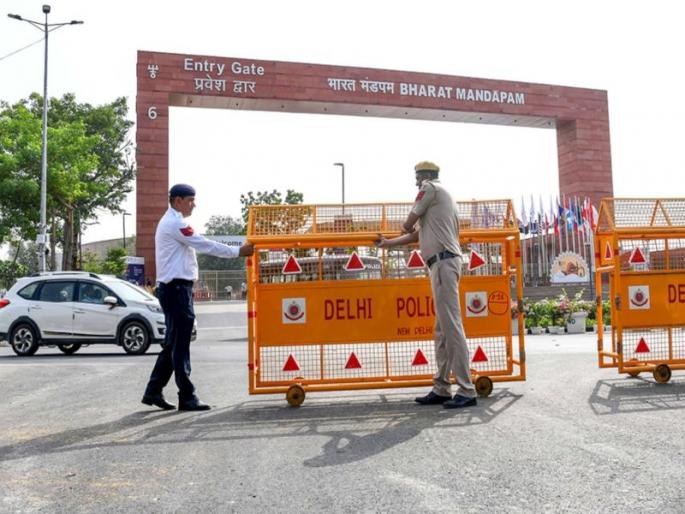Colorful training of traffic police for G-20 summit | जी-२० संमेलनासाठी वाहतूक पोलिसांची रंगीत तालीम; १० हजार पोलिस कर्मचारी करणार तैनात Colorful training of traffic police for G-20 summit | जी-२० संमेलनासाठी वाहतूक पोलिसांची रंगीत तालीम; १० हजार पोलिस कर्मचारी करणार तैनात