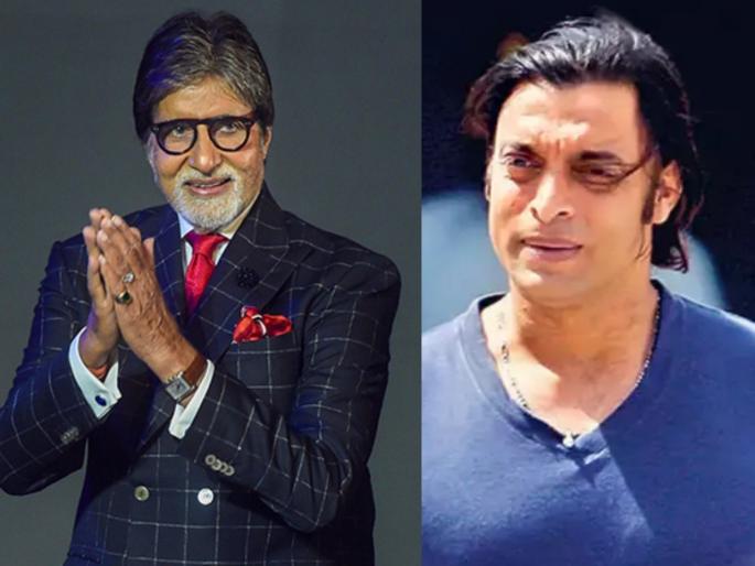  Shoaib Akhtar wins internet with his heartfelt reply to a user who questioned his tweet for Amitabh Bachchan | अमिताभ बच्चन यांना दहशतवादी देशातून शुभेच्छा नकोत; नेटकऱ्याच्या ट्विटला शोएब अख्तरनं दिलं उत्तर!