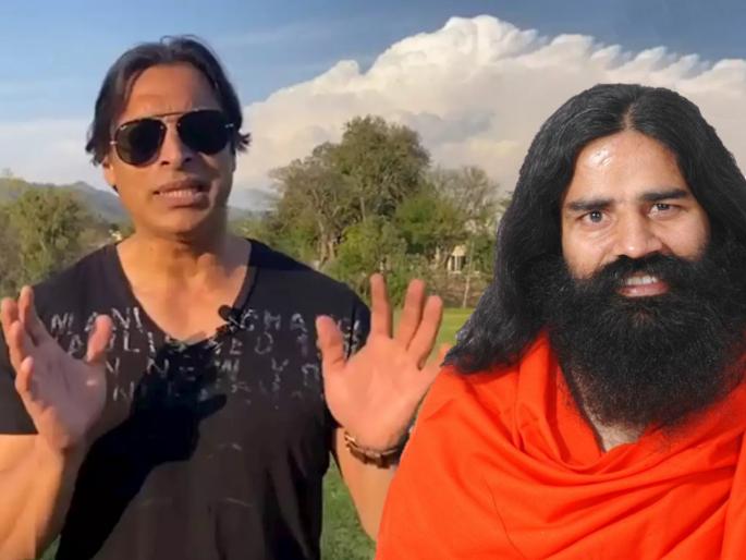 Video: Shoaib Akhtar give Tips to Fight against Corona Virus svg | Video : शोएब अख्तर देतोय कोरोनाशी मुकाबला करण्यासाठी बाबा रामदेव यांच्या टिप्स