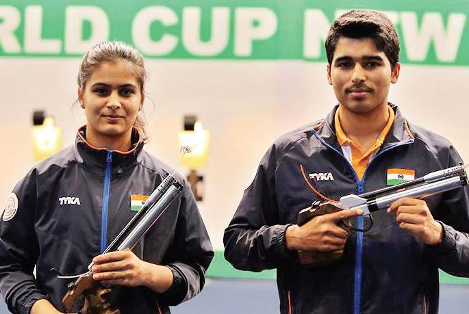 World Cup shooting: India's best ever performance, clean sweep in the mixed team category | विश्वचषक नेमबाजी : भारताची आतापर्यंतची सर्वोत्तम कामगिरी, मिश्र सांघिक गटात क्लीन स्वीप World Cup shooting: India's best ever performance, clean sweep in the mixed team category | विश्वचषक नेमबाजी : भारताची आतापर्यंतची सर्वोत्तम कामगिरी, मिश्र सांघिक गटात क्लीन स्वीप