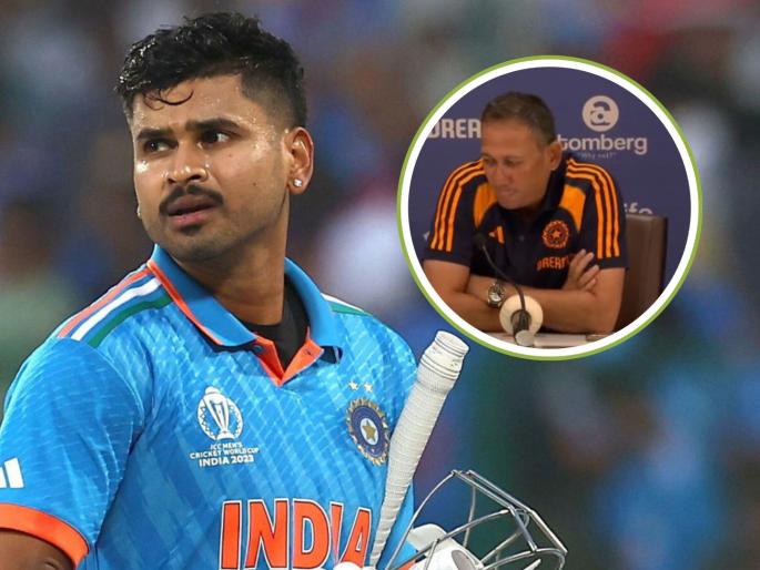 Shreyas Iyer Left Out Of India’s Squad For The Asia Cup Ajit Agarkar Said It’s No Fault Of His Got to tell me who he can replace Shreyas | Asia Cup 2025: "यात आमची चूक नाही, त्याची..."; श्रेयस अय्यर बद्दलच्या प्रश्नावर अजित आगरकरांचे उत्तर
