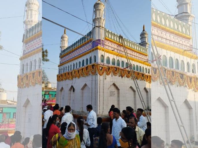 Controversy over restoration of Sant Sheikh Mohammed Maharaj temple in Srigondia Call for taluka bandh | श्रीगोंद्यात संत शेख महंमद महाराज मंदिर जीर्णोद्धाराचा वाद; तालुका बंदची हाक Controversy over restoration of Sant Sheikh Mohammed Maharaj temple in Srigondia Call for taluka bandh | श्रीगोंद्यात संत शेख महंमद महाराज मंदिर जीर्णोद्धाराचा वाद; तालुका बंदची हाक