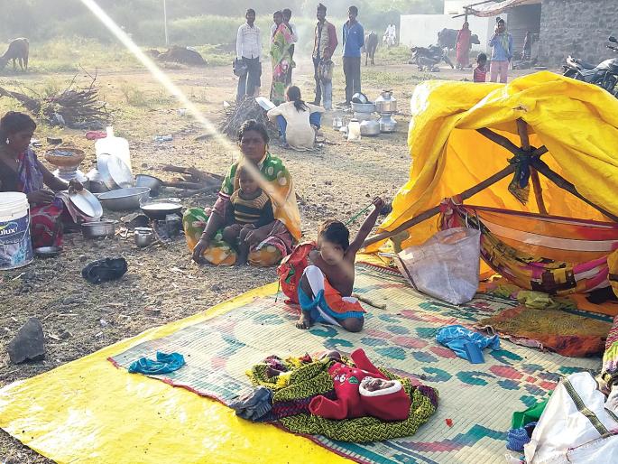 We do not have the desire to live forever, Salute to the stalwart of the Wadar community | जगण्याची ओढ आम्हा मरु देत नाही; लोणीव्यंकनाथच्या माळावर उतरलेल्या वडार समाजाच्या जिद्दीला सलाम We do not have the desire to live forever, Salute to the stalwart of the Wadar community | जगण्याची ओढ आम्हा मरु देत नाही; लोणीव्यंकनाथच्या माळावर उतरलेल्या वडार समाजाच्या जिद्दीला सलाम