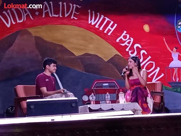 in mumbai bollywood actress shriya pilgaonkar guide youngsters in st xavier's college malhar fest | अभिनय क्षेत्रात संयम महत्वाचा! श्रिया पिळगांवकरचा तरुणांना मोलाचा सल्ला,म्हणते,"अभिनयात रूची असेल तर... " in mumbai bollywood actress shriya pilgaonkar guide youngsters in st xavier's college malhar fest | अभिनय क्षेत्रात संयम महत्वाचा! श्रिया पिळगांवकरचा तरुणांना मोलाचा सल्ला,म्हणते,"अभिनयात रूची असेल तर... "