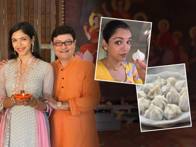 Shriya Pilgaonkar shared the Pilgaonkar family's method of making Modak - the video went viral on social media | श्रिया पिळगावकरने सांगितली मोदक करण्याची पिळगावकर कुटुंबाची पद्धत - सोशल मिडियावर झाला व्हिडिओ व्हायरल