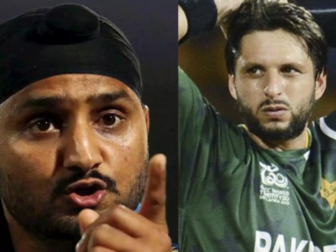 'He should stay in his limits'; Harbhajan Singh lashes out at Shahid Afridi over Kashmir remarks svg | मर्यादा ओलांडू नकोस, अन्यथा तुझी लायकी दाखवून देईन; आफ्रिदीच्या विधानानंतर हरभजन सिंग भडकला